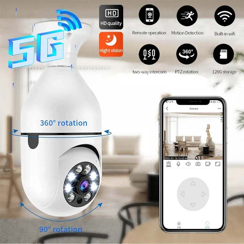 Wifi Light Bulb Camera